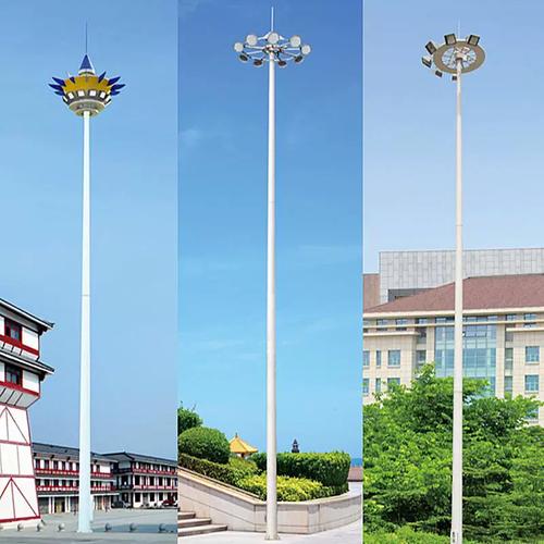 工厂定制球场灯户外广场8米10米3头中杆灯led照明路灯600瓦高杆灯